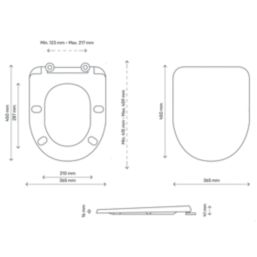 Tanaro Soft-Close with Quick-Release Toilet Seat Duraplast Taupe