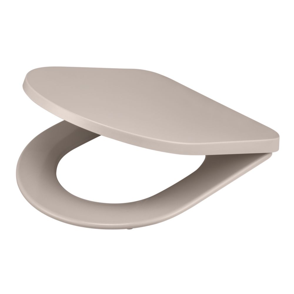 Tanaro SoftClose with QuickRelease Toilet Seat Duraplast Taupe Screwfix