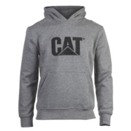 CAT Trademark Hooded Sweatshirt Heather Grey 3X Large 54-56" Chest