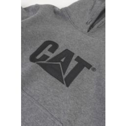 CAT Trademark Hooded Sweatshirt Heather Grey 3X Large 54-56" Chest