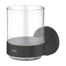 Grohe Start Accessories Crystal Glass with Holder Matt Black