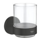 Grohe Start Accessories Crystal Glass with Holder Matt Black