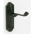 Essentials Turnberry LoB Door Handles Pair Black