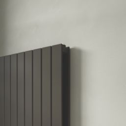 Flomasta  1800mm x 578mm 6007BTU Matt Charcoal Vertical Designer Radiator