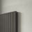 Flomasta  1800mm x 578mm 6007BTU Matt Charcoal Vertical Designer Radiator