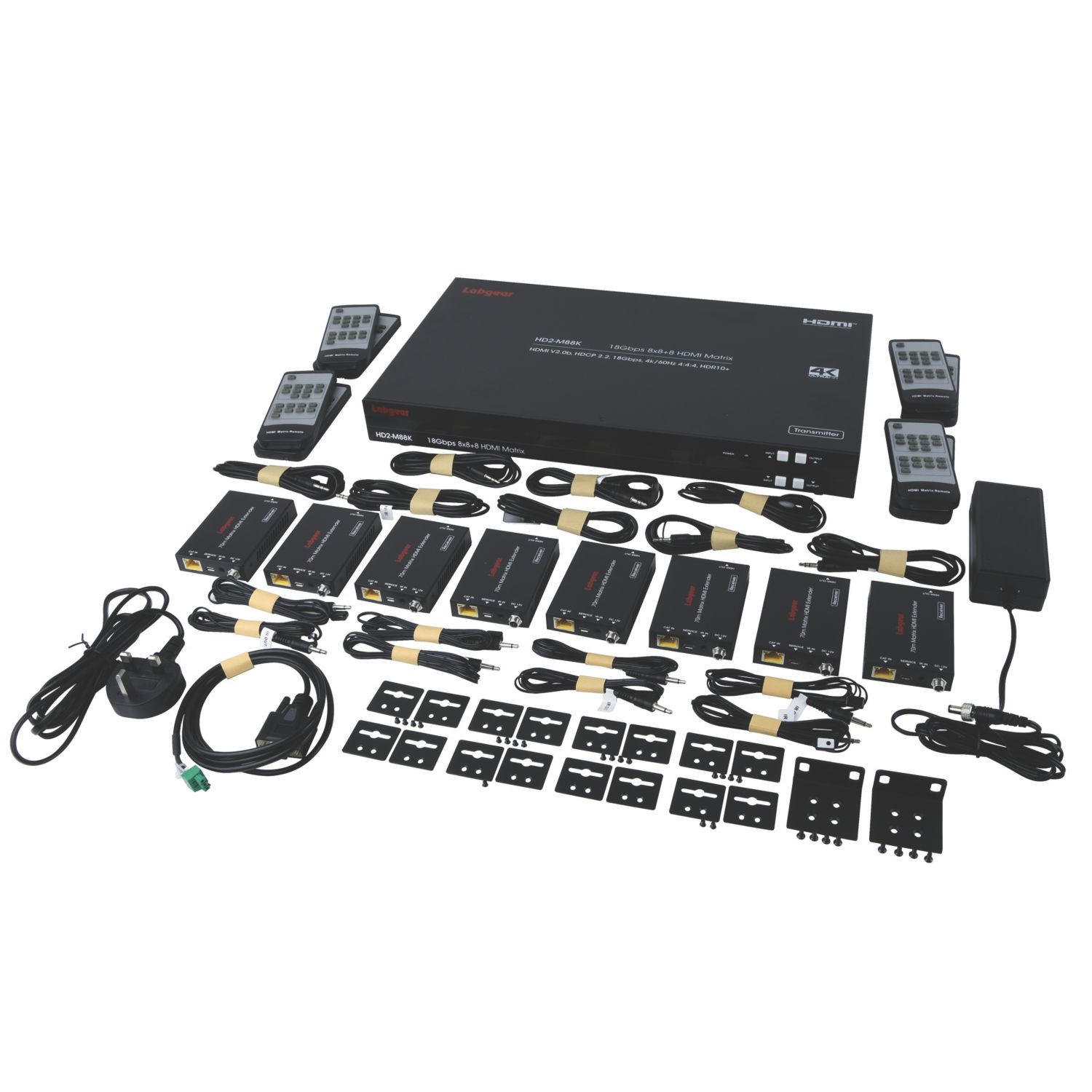 Labgear 8-Way HDMI Matrix Kit (753AW)