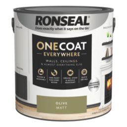 Ronseal 2.5Ltr Olive Matt Emulsion Multi Surface Paint