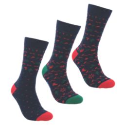 Site Screwfix Christmas Socks Multi-Colour 3-7 3 Pairs