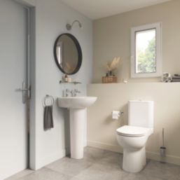 Swirl Caldew Soft-Close Slim Vortex Rimless Toilet with Cistern Dual-Flush 4.5Ltr
