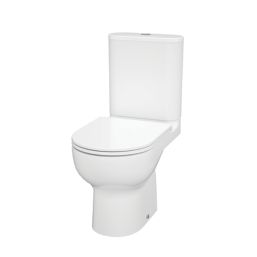 Swirl Caldew Soft-Close Slim Vortex Rimless Toilet with Cistern Dual-Flush 4.5Ltr