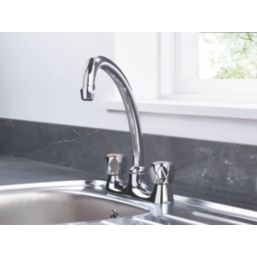 Bristan RP3 VAC BDSM C MT Value Club  Deck Mounted Kitchen Sink Mixer Taps Chrome-Plated