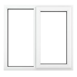 Crystal  Right-Hand Opening Clear Double-Glazed Casement White uPVC Window 1190mm x 1040mm