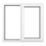 Crystal  Right-Hand Opening Clear Double-Glazed Casement White uPVC Window 1190mm x 1040mm