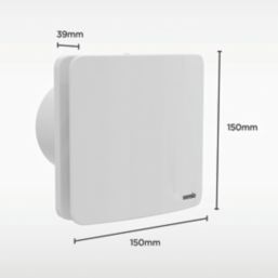 Sensio Rubi 100mm Axial Bathroom Shower Extractor Fan Kit  White 240V