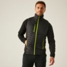 Regatta Navigate Padded Gilet/Bodywarmer Black/LimeGreen - W0B Small 38.6" Chest