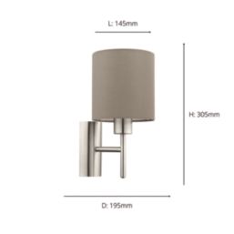 Eglo Pasteri Wall Light Taupe