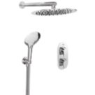 Bristan Hourglass Rear-Fed Concealed Chrome Thermostatic Mixer Shower