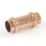 Conex Banninger B Press Gas  Copper Press-Fit Equal Straight Couplers 15mm 10 Pack