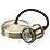 Knightsbridge  6" Vintage Pendant Light Fitting ES Antique Brass 3 1/2"