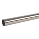 Essentials Tube Brushed Nickel 1220mm x 25mm