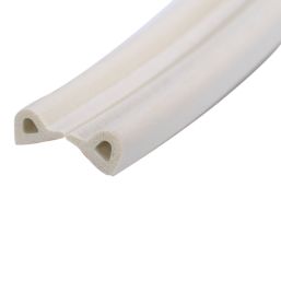 Essentials  EDPM Rubber P-Profile Draught Seal White 10m