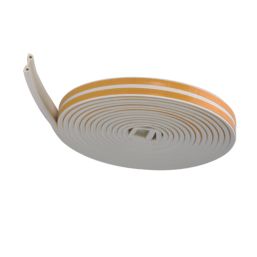 Essentials  EDPM Rubber P-Profile Draught Seal White 10m