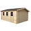 Shire Bradenham 14' x 14' 6" (Nominal) Apex Timber Garage