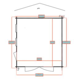 Shire Bradenham 13 ' 6"  x 14' 6" (Nominal) Apex Timber Garage