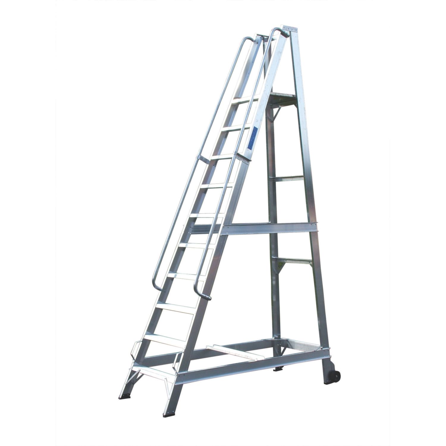 Lyte Aluminium 2.41m Silver 10 Step Podium Steps (75455)