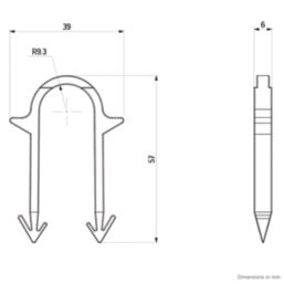 JG Speedfit Pipe Staples 300 Pack