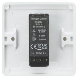 Knightsbridge  1-Gang 2-Way LED Dimmer  White
