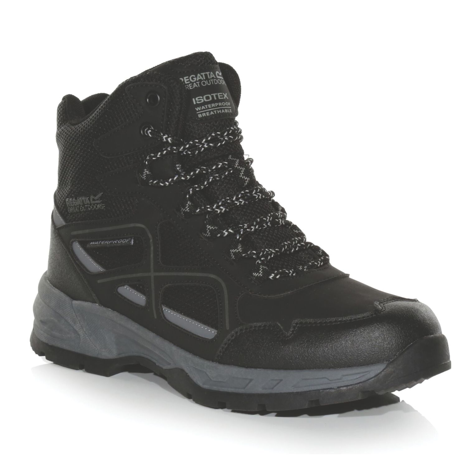 Regatta Vendeavour Size 11 Black / Granit Waterproof Non Safety Work Boots (754AT)
