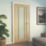 Green & Taylor Worcester 3-Frosted Light Unfinished Oak Wooden 3-Panel Internal Glazed Door 1981mm x 838mm