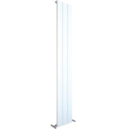 Kudox AluLite Flat 1800mm x 280mm 2337BTU White Vertical Designer Radiator