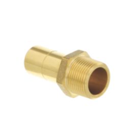 Hep2O  Brass Push-Fit Adapting Male Coupler 22mm x 3/4"