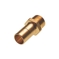 Hep2O  Brass Push-Fit Adapting Male Coupler 22mm x ¾"