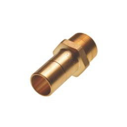 Hep2O  Brass Push-Fit Adapting Male Coupler 22mm x 3/4"