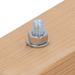 Easyfix Steel Flat Washers M8 x 1.6mm 100 Pack