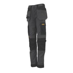 DeWalt Roseville Womens Work Trousers Grey/Black Size 8 31" L