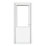 Crystal  1-Panel 1-Obscure Light Left-Hand Opening White uPVC Back Door 2090mm x 840mm