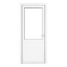 Crystal  1-Panel 1-Obscure Light Left-Handed White uPVC Back Door 2090mm x 840mm
