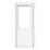 Crystal  1-Panel 1-Obscure Light Left-Handed White uPVC Back Door 2090mm x 840mm