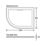 Mira Flight Level Offset Quadrant Shower Tray Right-Handed White 1200mm x 900mm x 25mm