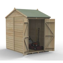 Forest Beckwood 5' x 7' (Nominal) Reverse Apex Shiplap Timber Shed with Base