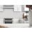 Splashwall  White/Grey Matt MDF Splashback 2440mm x 600mm x 9mm