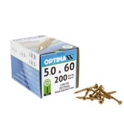 Optimaxx  PZ Countersunk  Wood Screws 5mm x 60mm 200 Pack