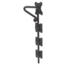 GateMate Heavy Duty Ornamental Drop Bolt Black 600mm