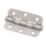 Eclipse  Satin Stainless Steel Grade 7 Fire Rated Radius Ball Bearing Hinges 76mm x 51mm 2 Pack