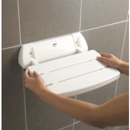 Mira Wall-Mounted Shower Seat White