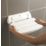 Mira Wall Mounted Shower Seat White